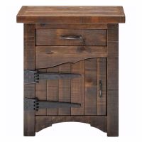 Woodland Park Rustic 1 Drawer Enclosed Nightstand