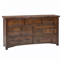 Woodland Park Rustic 7 Drawer Dresser