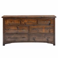 Woodland Park Rustic 7 Drawer Dresser