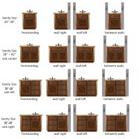 Woodland Forest Rustic Log Vanity 48" - 72"