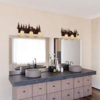 Yellowstone 3-Light Moose Burnished Bronze Vanity Light
