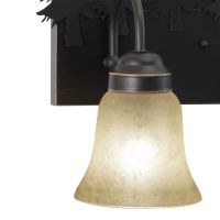 Yellowstone 3-Light Moose Burnished Bronze Vanity Light