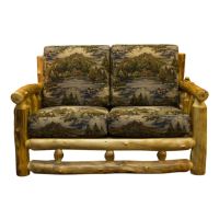 Yellowstone Aspen Rustic Log Loveseat