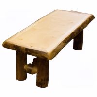 Yellowstone Rustic Aspen Log Coffee Table