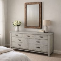 Mirror: Some lifestyle images are created with AI for visualization purposes. Crafted from natural solid wood, each piece is unique and will vary.