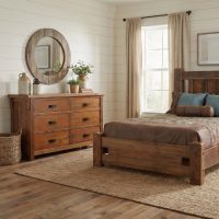 Rustic Dresser: Some lifestyle images are created with AI for visualization purposes. Crafted from natural solid wood, each piece is unique and will vary.