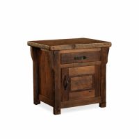 Rocky Creek Barn Wood 1 Drawer Enclosed End Table