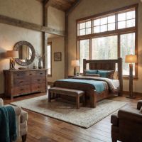 Rustic Dresser: Some lifestyle images are created with AI for visualization purposes. Crafted from natural solid wood, each piece is unique and will vary.