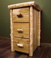 Cedar Lake Log File Cabinet