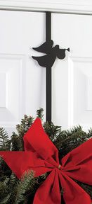 Wrought Iron Angel Wreath Hanger