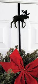 Wrought Iron Moose Wreath Hanger