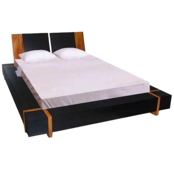 EBONY RECLAIMED WOOD PLATFORM BED