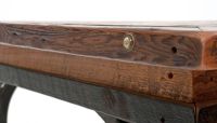 Red River Rustic Reclaimed Industrial Dining Table