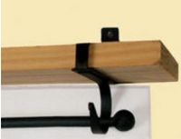 Wrought Iron Curtain Shelf Brackets