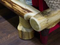 Log Bed Frame Close Up