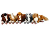 Plush Lying Colts: Bay, Palomino, Sorrel, Appaloosa, Paint