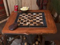 Stained Checkerboard Table