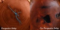 Closer look at the inside and outside of a lamp shade