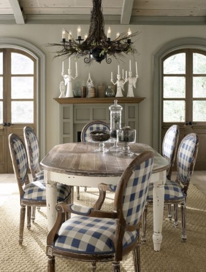 Antique Farmhouse Dining Table Design #2