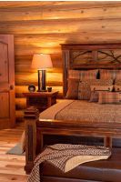 Barn Wood Bed with Forged Branches