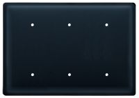 Wrought Iron Plain Triple Solid Electrical Cover