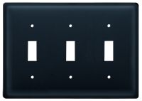 Wrought Iron Plain Triple Switch Cover