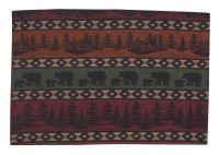 Rustic Bear Mountain Cloth Placemats