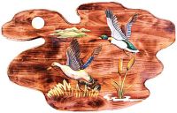 Flying Ducks Wood Art