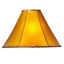 Rustic Rawhide 18" Round Lampshade--Buckskin