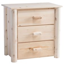 Lakeland Frontier 3 Drawer Log Chest - Unfinished