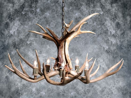 Tamarack Mule Deer Chandelier (5 Lights)
