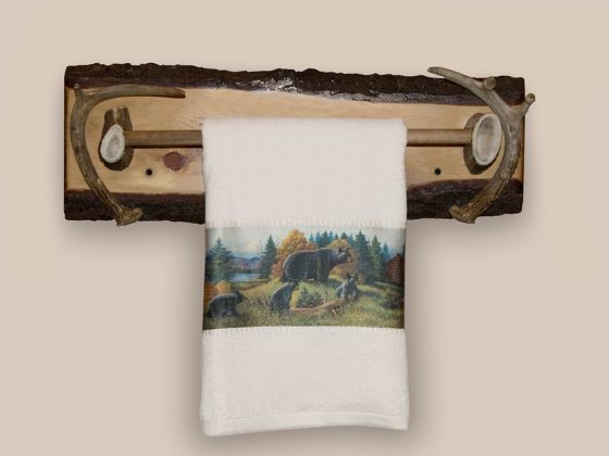 Pine & Antler Towel Bar (EXAMPLE 1)