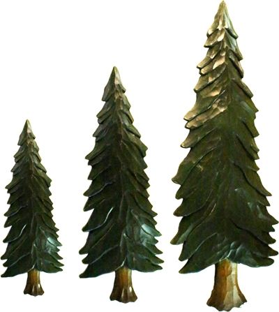 Pine Tree Rustic Wood Art