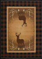 Antler Buck Area Rug