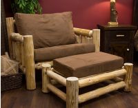 Rustic Chair and Ottoman
