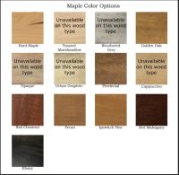 Maple Finish Options