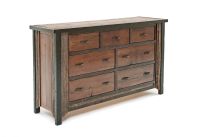 Western Woods 7 Drawer Rustic Reclaimed Dresser