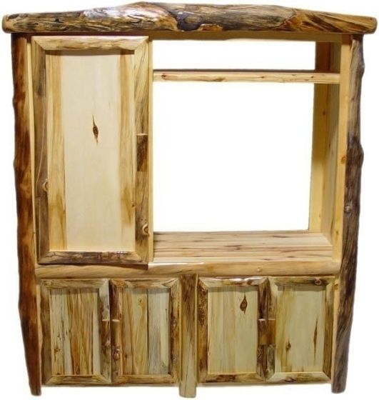 Log TV Stand - Entertainment Center