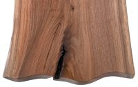 Live Edge Natural Wood Bench - Black Walnut