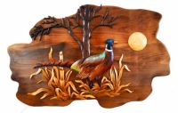 Field Pheasant Free Form Wood Art