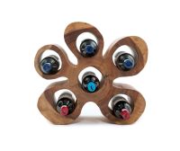 Exotic Wood Wine Bottle Rack