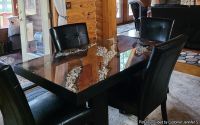 A River Runs Through It Rectangular Dining Table - Glass Top Not Included