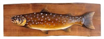 Bobby the Brown Trout Wood Art