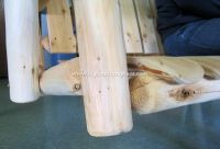 Contoured Comfort Country Garden 5 ft Log Yard Swing