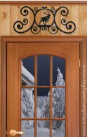 Wrought Iron Over Door Plaque
