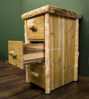 Cedar Lake Log File Cabinet