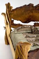 Rustic Log Bed Detail