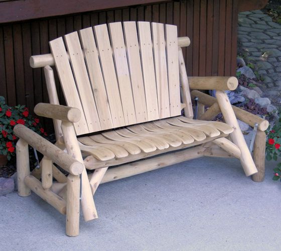 Contoured Comfort Log Glider by Lakeland Mills