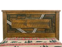Rustic Mosaic Barnwood Bed