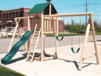 Timber Ridge Double Swing Log Playset